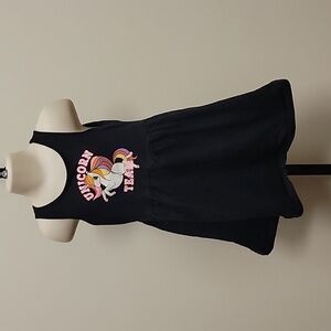 Super cute unique team unicorn black dress magical anime animated modern